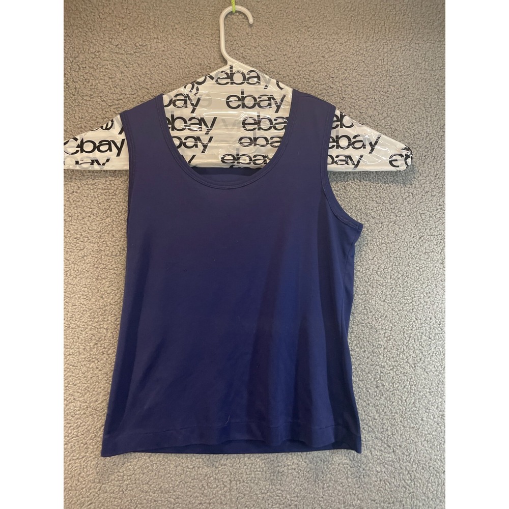 Bright Royal Blue Poly Tank Top Women's Medium Casual